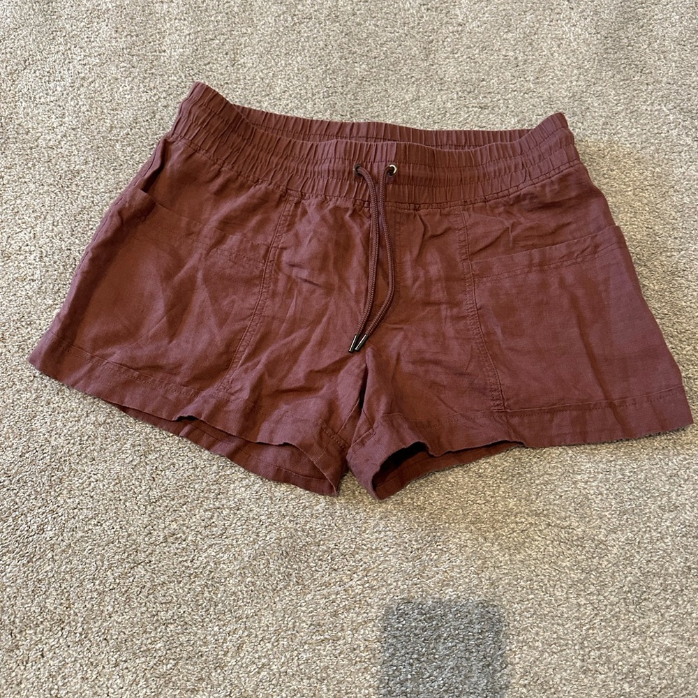 Athleta Cabo  Linen shorts